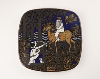 Arabia Finland jaarlijkse muurplaquette 1982 door Raija Uosikkenen