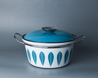 Cathrineholm Enamelware Lotus Design Kasserolle Topf