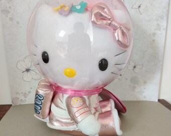 Hello Kitty Dear Daniel ruimte millennium bruiloft, Vintage Sanrio Mcdonalds Love Mckitty 1999 set van 1 roze Hello Kitty gevulde knuffels