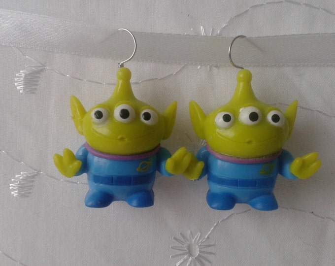 Disney Toy Story Alien Dangle Earrings Etsy