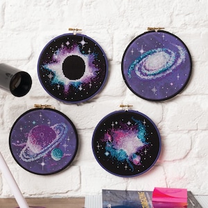 Celestial Hoops - Cross Stitch Pattern (Digital Format - PDF)