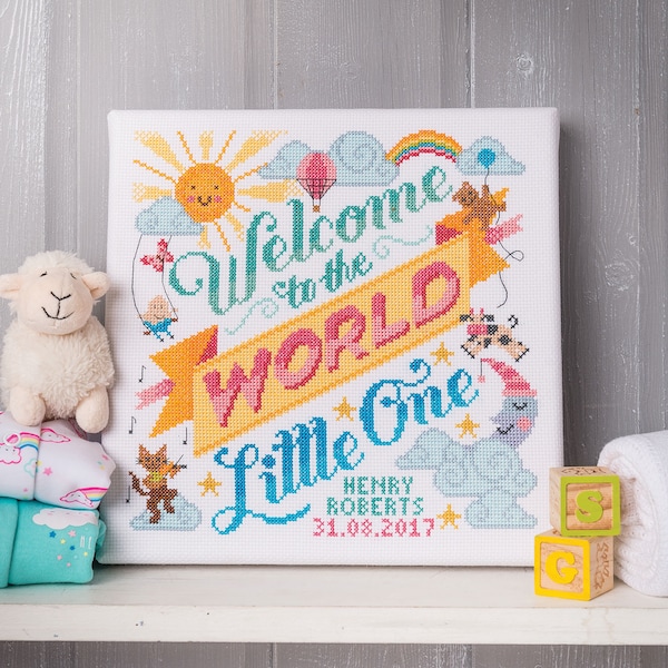 Welcome to the world baby - Cross Stitch Pattern (Digital Format - PDF)