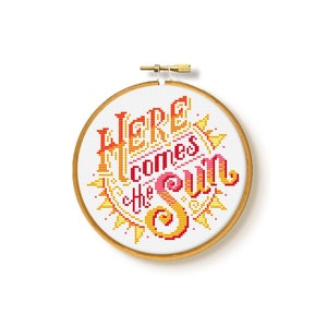 Here comes the sun - Cross Stitch Pattern (Digital Format - PDF)