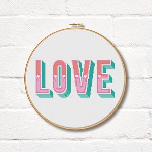 Love Letters - Cross Stitch Pattern (Digital Format - PDF)