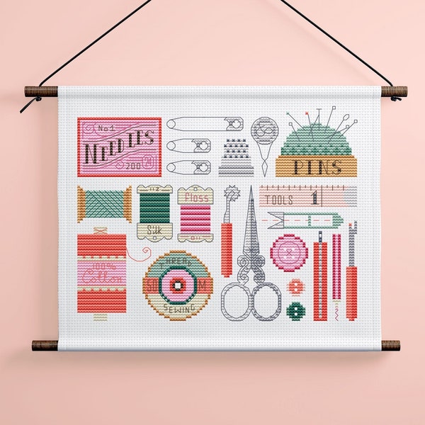 Stitchy Stash - Cross Stitch Pattern (Digital Format - PDF)