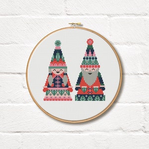 Mr & Mrs Claus - Cross Stitch Pattern Set (Digital Format - PDF)