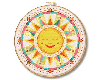 Happy Sunshine - Cross Stitch Pattern (Digital Format - PDF)
