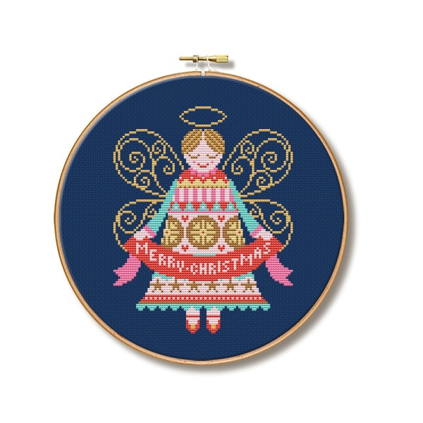 Christmas Angel - Cross Stitch Pattern (Digital Format - PDF)