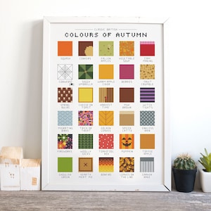 Colores de Otoño - Patrón Punto de Cruz (Formato Digital - PDF)
