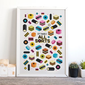 Sweet All Sorts - Cross Stitch Pattern (Digital Format - PDF)