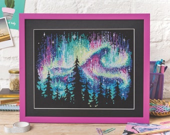 Northern Lights - Cross Stitch Pattern (Digital Format - PDF)