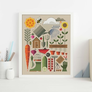 In the Garden - Cross Stitch Pattern (Digital Format - PDF)