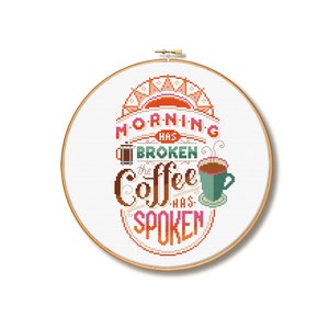 Morning Coffee - Cross Stitch Pattern (Digital Format - PDF)