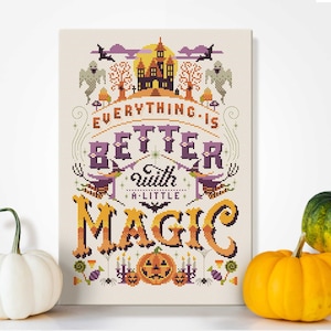 A little magic - Cross Stitch Pattern for light fabric (Digital Format - PDF)