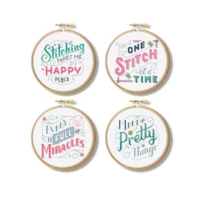 Stitchy Hoops - Kruissteekpatronen (digitaal formaat - PDF)