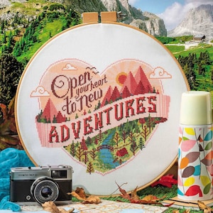 Open your heart - Cross Stitch Pattern (Digital Format - PDF)