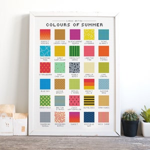 Colours of Summer - Cross Stitch Pattern (Digital Format - PDF)