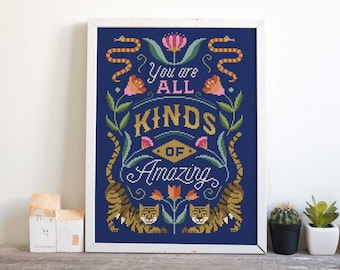 All kinds of Amazing - Cross Stitch Pattern (Digital Format - PDF)