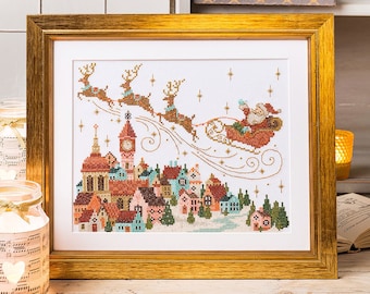 Santa's Coming - Cross Stitch Pattern (Digital Format - PDF)