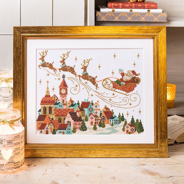 Santa's Coming - Cross Stitch Pattern (Digital Format - PDF)