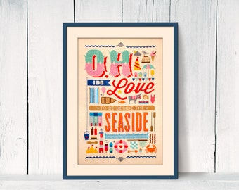 Seaside Love Cross Stitch Pattern (Digital Format - PDF)