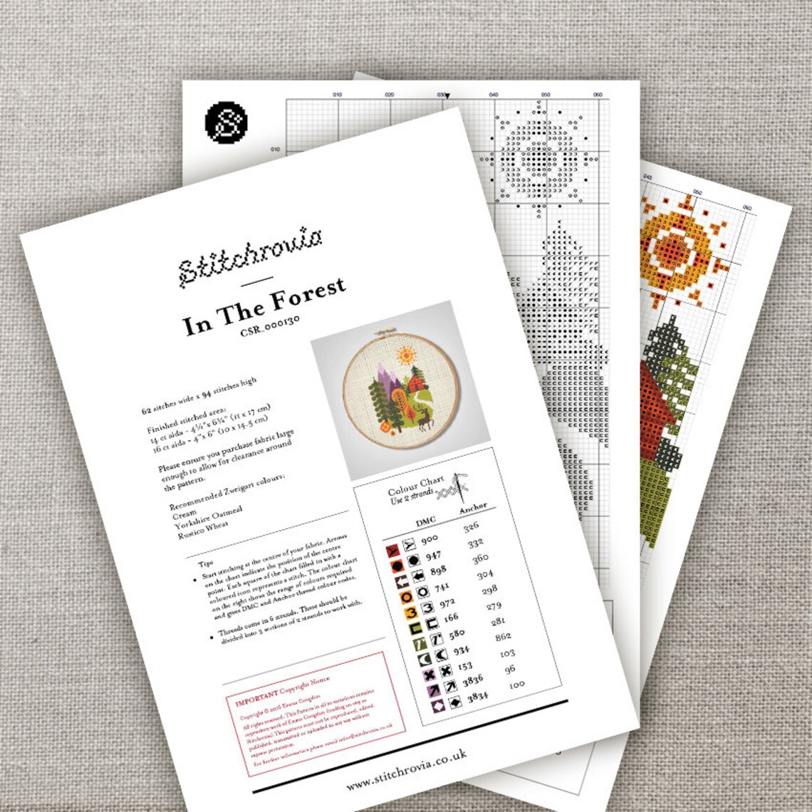 In the Forest Cross Stitch Pattern (digital Format - PDF) - Etsy Canada