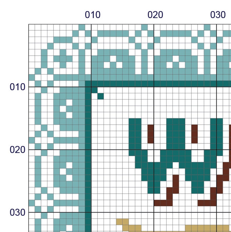 Welcome to Our Home brights Cross Stitch Pattern digital - Etsy