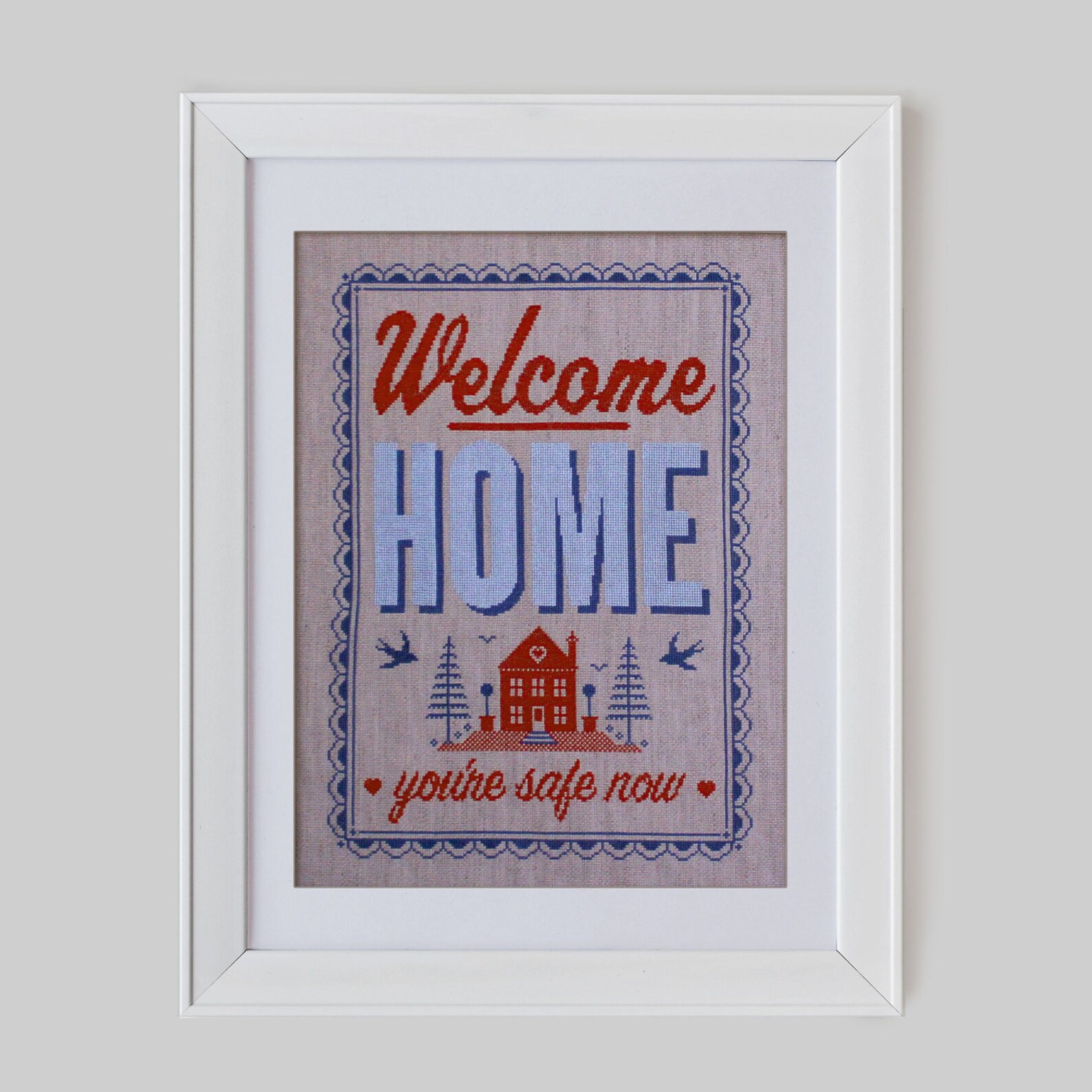 Home Cross Stitch Pattern digital Format PDF Etsy