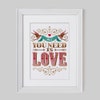 Just Married Customisable Wedding Cross Stitch Pattern digital Format ...