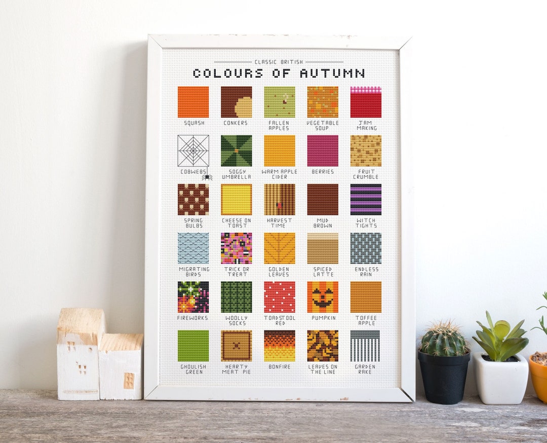 Colours of Autumn - Cross Stitch Pattern (digital Format - PDF) - Etsy UK