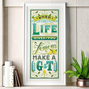 When life gives you lemons - Cross Stitch Pattern (Digital Format - PDF)