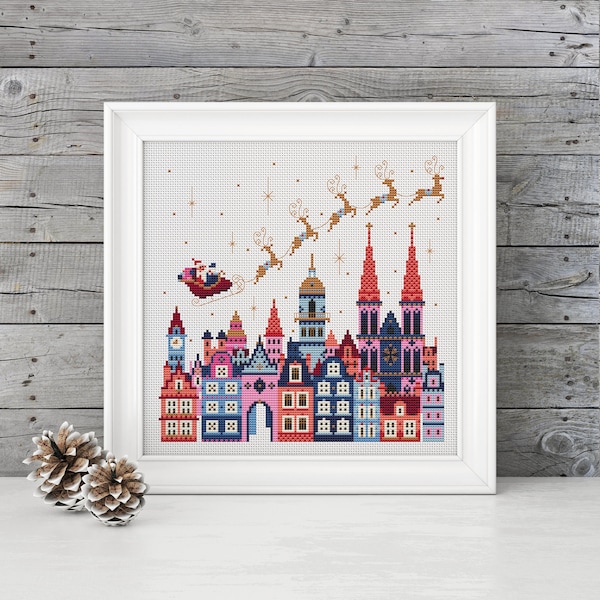 Santa's Here - Cross Stitch Pattern (Digital Format - PDF)