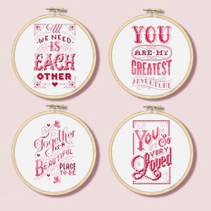 Love Hoops - Cross Stitch Pattern (Digital Format - PDF)