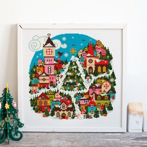 Christmas Town - Cross Stitch Pattern (Digital Format - PDF)