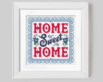 Home Sweet Home - Cross Stitch Pattern (Digital Format - PDF)