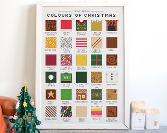 Colours of Christmas - Cross Stitch Pattern (Digital Format - PDF)