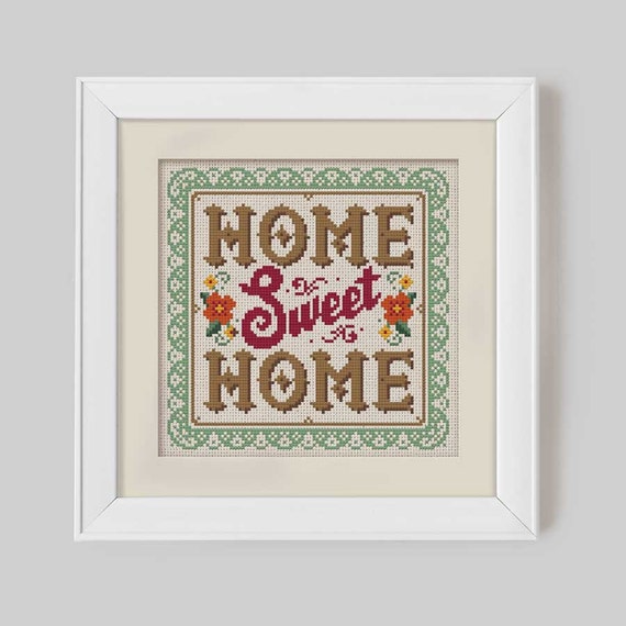 Home sweet home cross stitch deals