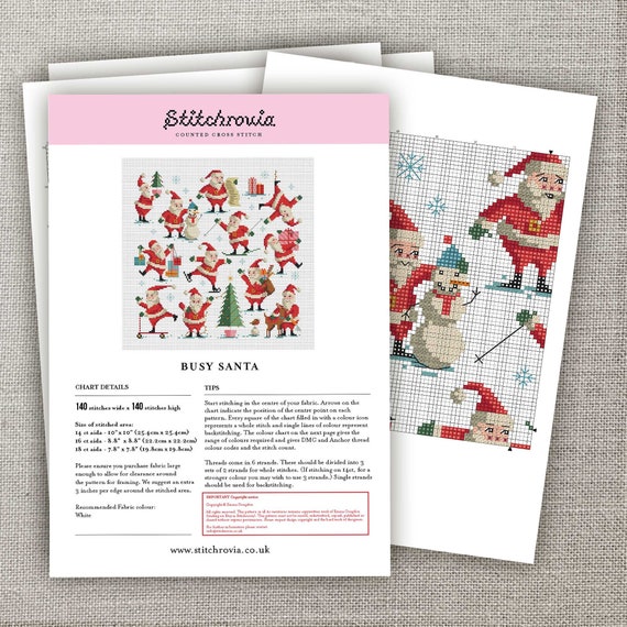 クロスステッチ ハンドメイド 完成品 ヴェロニク クリスマス サンタ