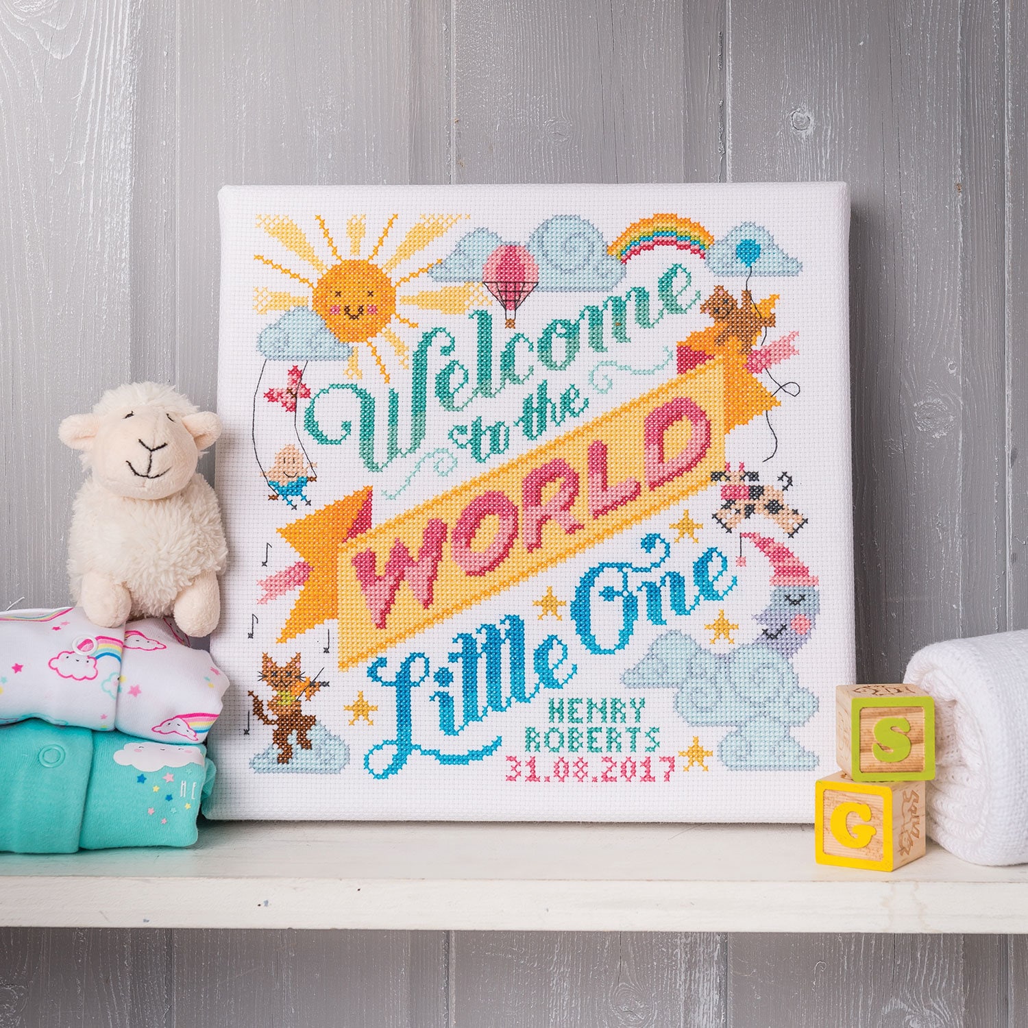 Welcome to the World Baby - Cross Stitch Pattern (digital Format