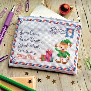 Padrão de ponto cruz da Carta ao Papai Noel (formato digital - PDF)