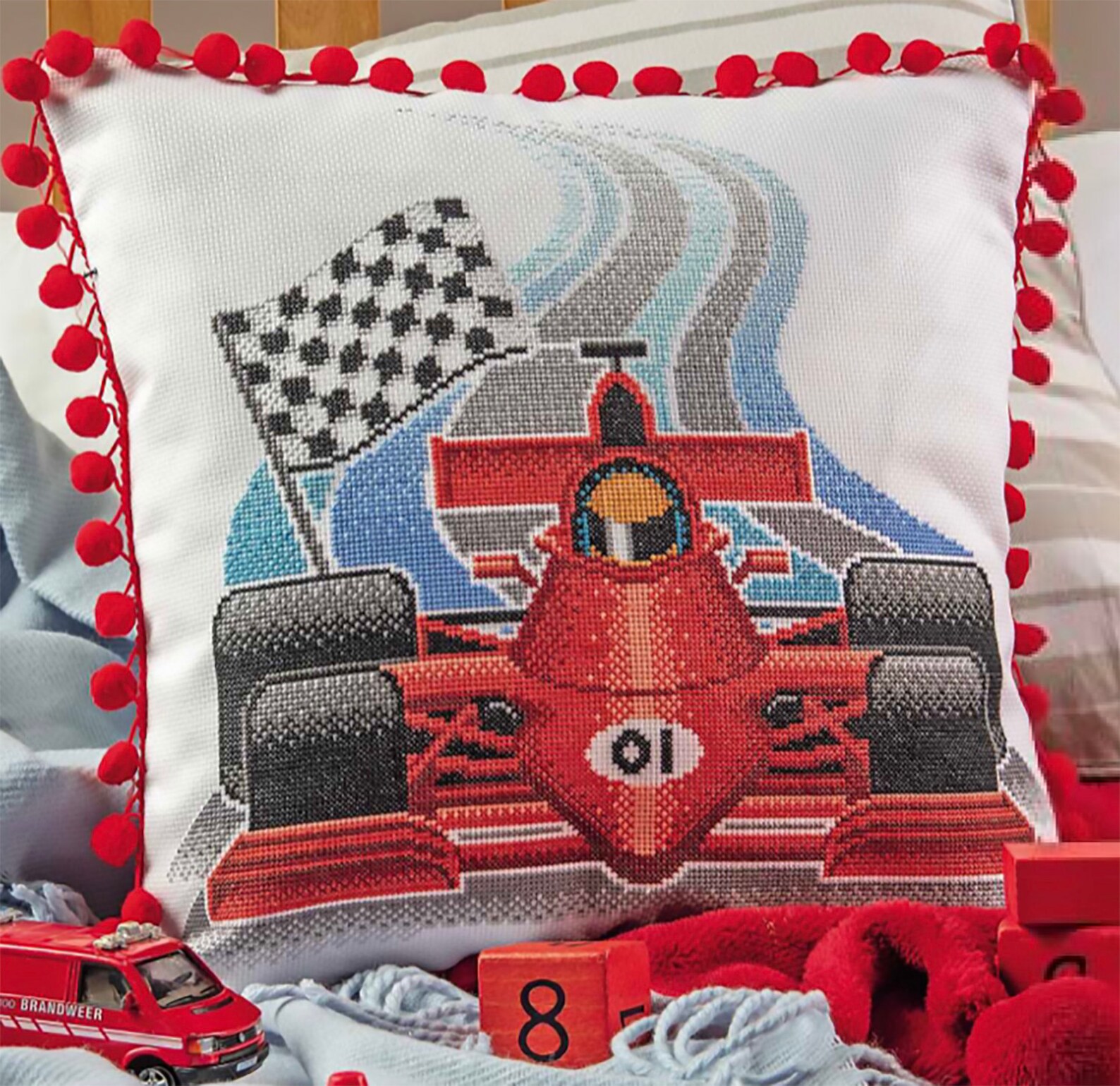 Racing Car Cross Stitch Pattern Digital Format PDF | Etsy