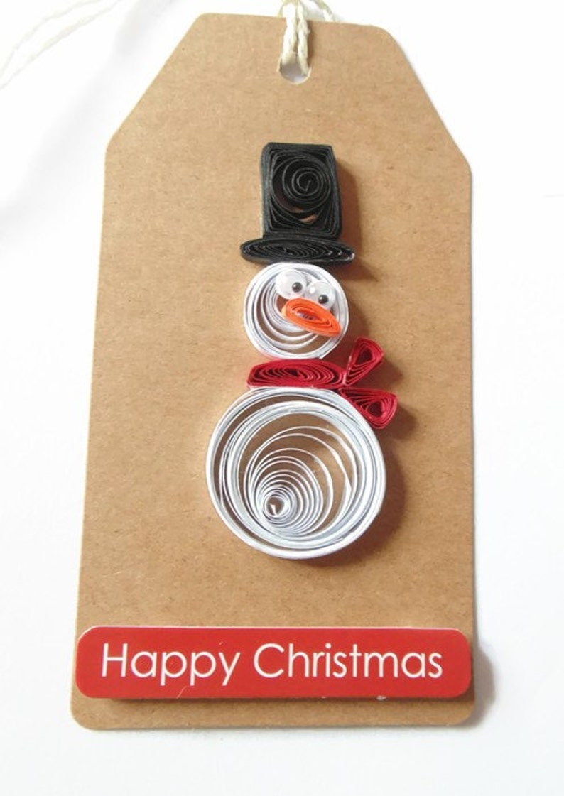 Christmas tags Christmas gift tags gift tags quilled gift | Etsy