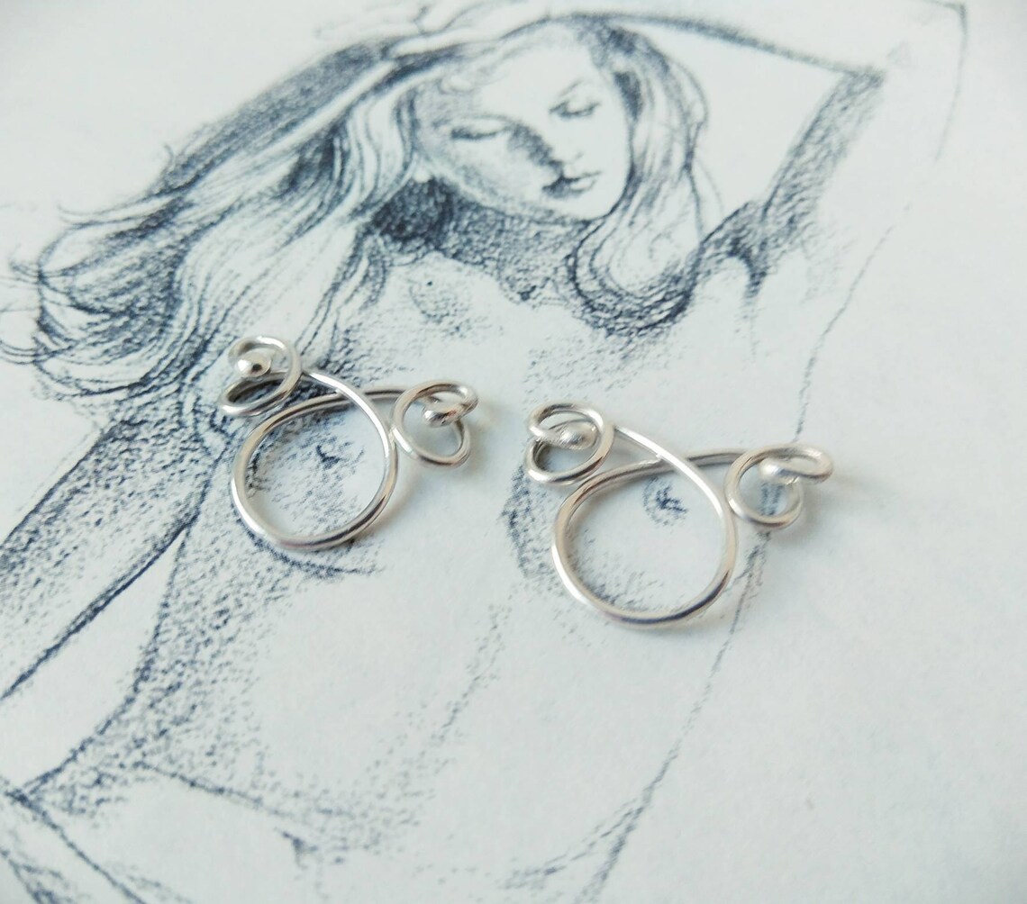 Nipple Rings Non Piercing Adjustable Nipple Rings Sterling Etsy