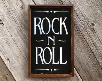 Classic Rock Song Lyrics Bar Sign Home Bar Decor Music Etsy