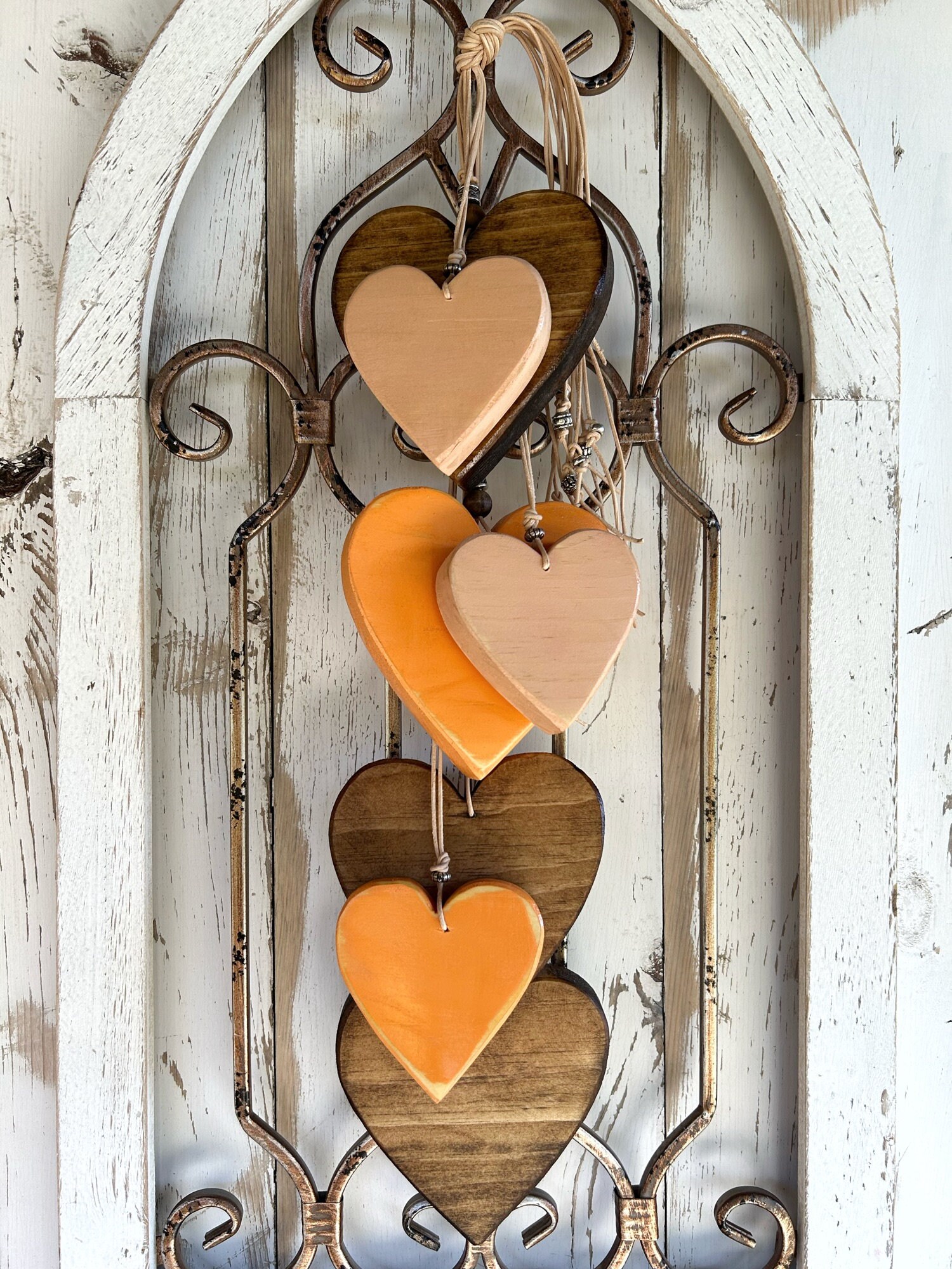 Wood Hearts. Wooden Heart Decor. Handmade Heart Shaped Wall Hangings. Boho  Wall Decor. Rustic Hearts for Farmhouse, Cottage, Cabin Decor 