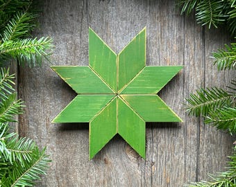 Wooden Stars. Small Wooden Star Decor. Star Decor. Hanging Star Decorations. Rustic Farmhouse Decor. Primitive Rustic Stars. Green