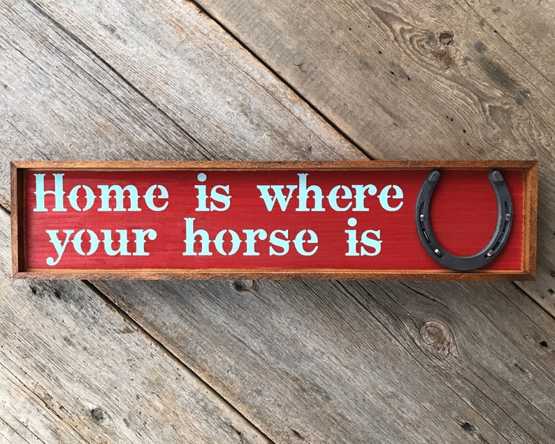 Personalized Western Style Ranch Decor Horse Barn Sign