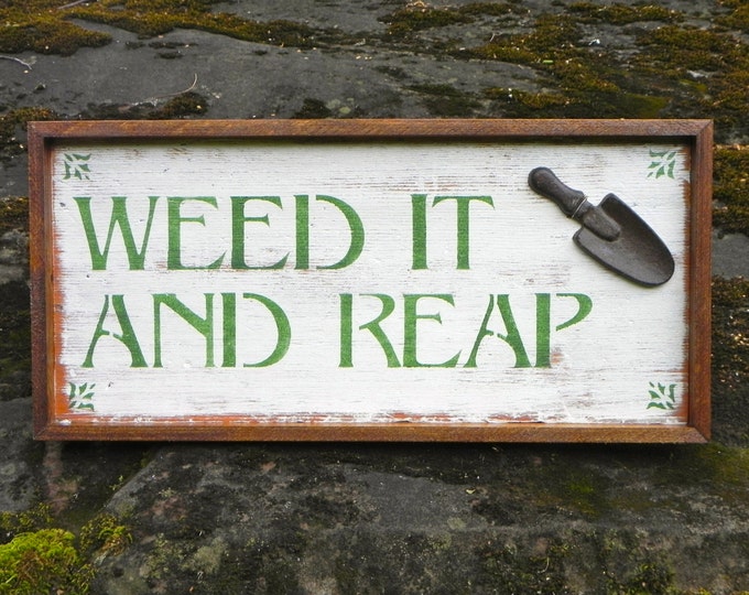 Wood Signs Rustic Garden Signs Outdoor Signs Garden Decor | Etsy