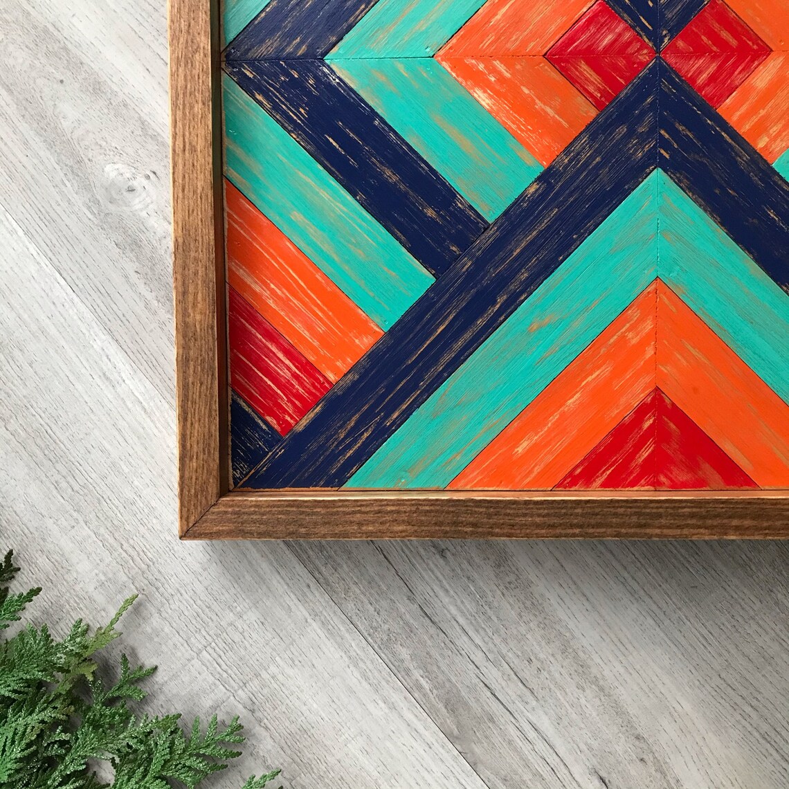 Geometric Wood Wall Art With Abstract Patterns. Barn Quilts Etsy