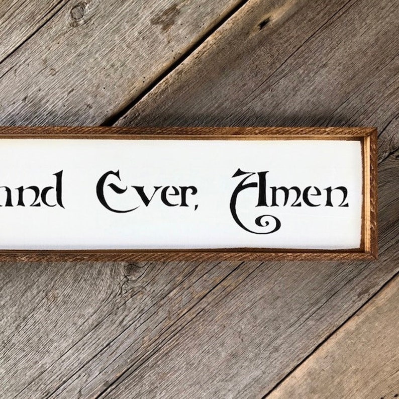 Forever And Ever Amen Sign Wedding Or Anniversary Gift Etsy